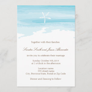 Convite para o casamento de praia ı Starfish & Sea