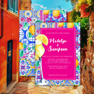 Convite para o casamento italiano Lemon La Dolce V