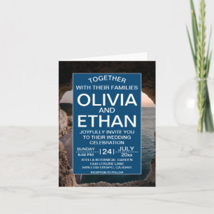 Convite para o casamento na praia de praia