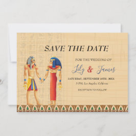 Convite para o casamento Patrimônio faraônico em p