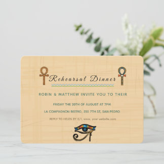 Convite para o casamento Patrimônio faraônico em p