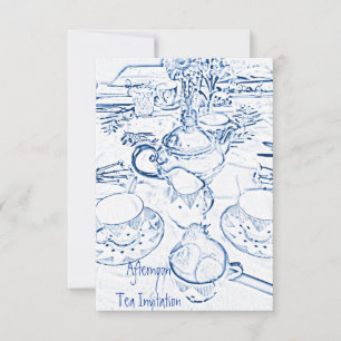Convite para o chá à tarde