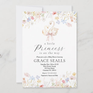 Convite para o chá de fraldas Swan