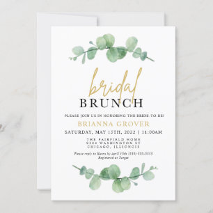 Convite para o Chá de panela Eucalyptus Brunch