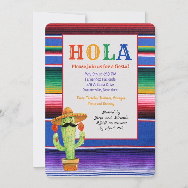 Convite para o Cinco de Mayo Serepa (Frente)