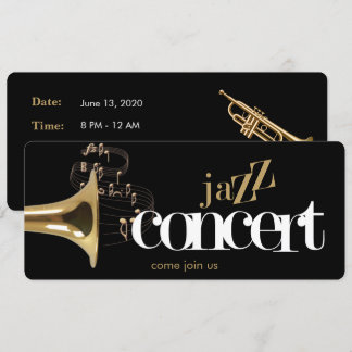 convite para o concerto jazz