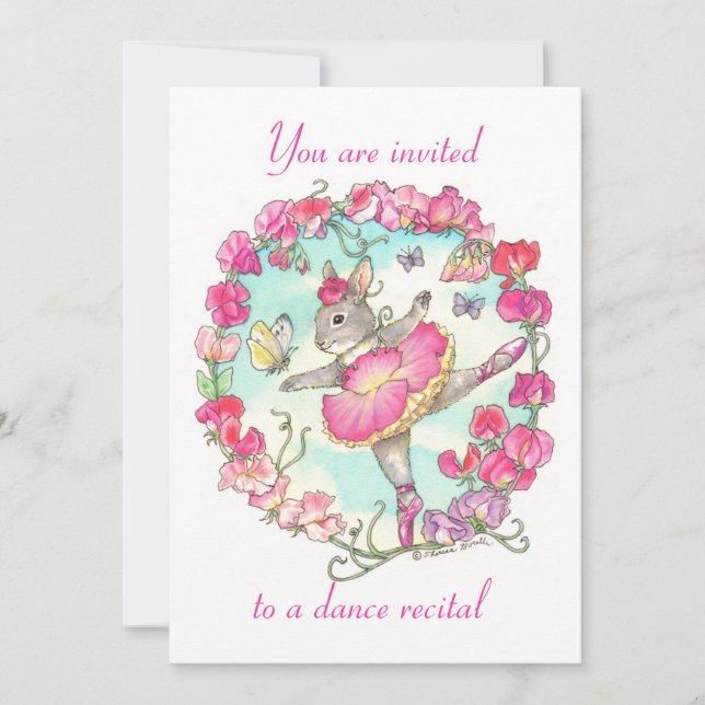 convite para o considerando de dança (Frente)