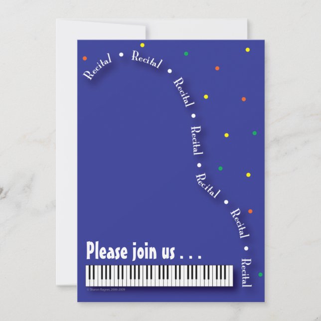 Convite para o considerando Piano (Frente)