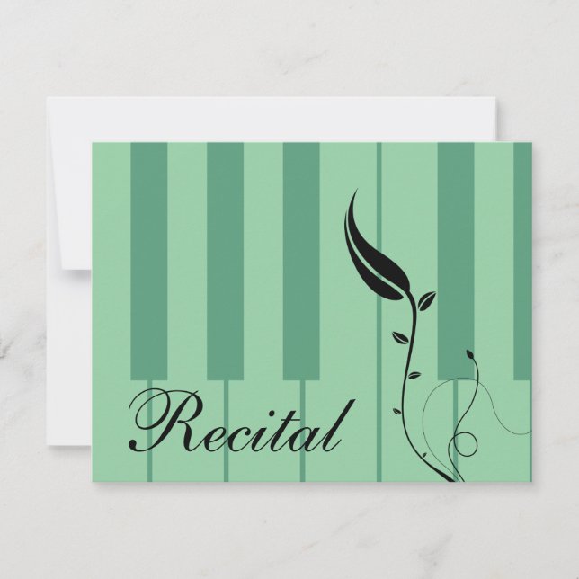 Convite para o considerando Piano (Frente)