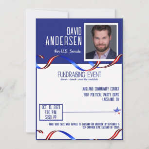 Convite Para O Derramador Político Com Foto