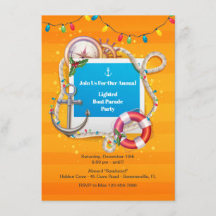 Convite para o Desfile de Barcos de Natal Náutico