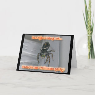 Convite para o Dia das Bruxas de Aranha