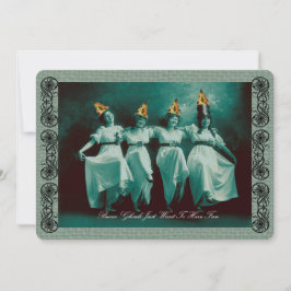 Convite para o Dia das Bruxas de outubro em Bunco