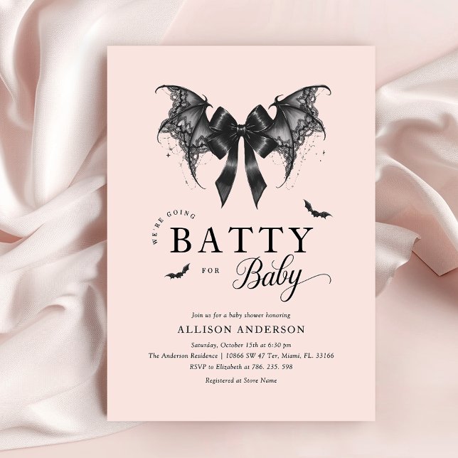 Convite para o Dia das Bruxas do Chá de fraldas Gó (Criador carregado)