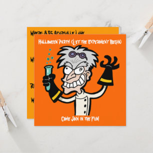 Convite para o Dia das Bruxas do Mad Genius