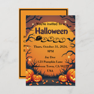 Convite para o Dia das Bruxas - Junte-se a nós par