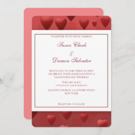 Convite para o Dia de Casamento do Namorados Verme