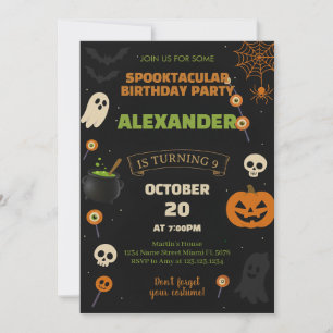 Convite para o Dia do Bruxo   Boo-Day Spooky