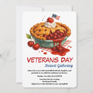 Convite para o Dia dos Veteranos Celebração de T