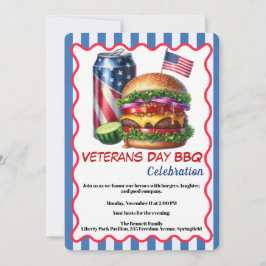 Convite para o Dia dos Veteranos | Churrasco em Ho
