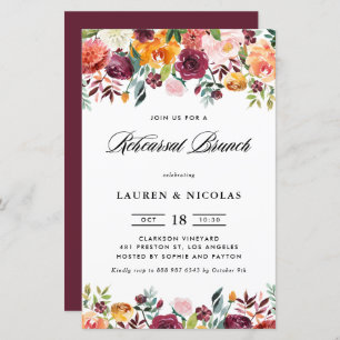 Convite para o ensaio de Autumn Blooms Garland Bru
