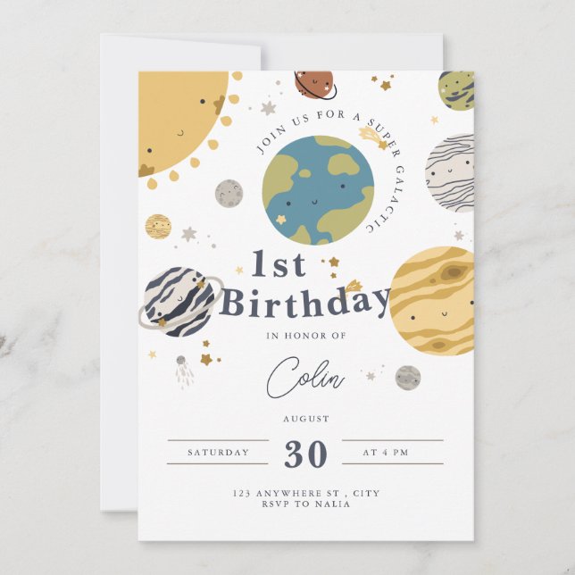 convite para o espaço exterior (Frente)