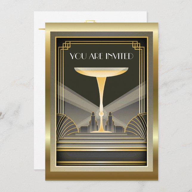 Convite para o Evento da Gala Deco Contemporâneo 2 (Frente/Verso)