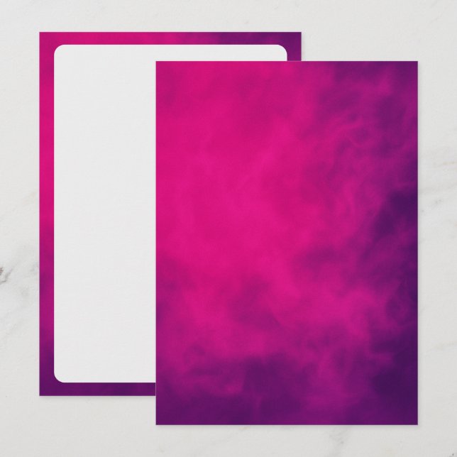 Convite para o Evento de Fumaça Rosa Neon – Person (Frente/Verso)