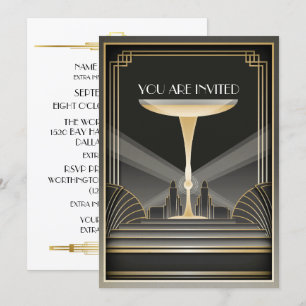 Convite para o Evento de Gala Deco Contemporâneo