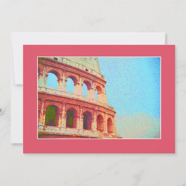 Convite para o Evento de Janto Italiano - Coliseu  (Frente)