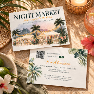 Convite para o Evento do Mercado Noturno Tropical