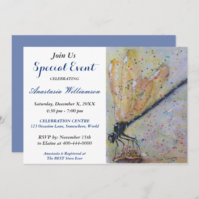 CONVITE PARA O EVENTO FESTA DO DRAGÃO RELUZENTE (Frente/Verso)