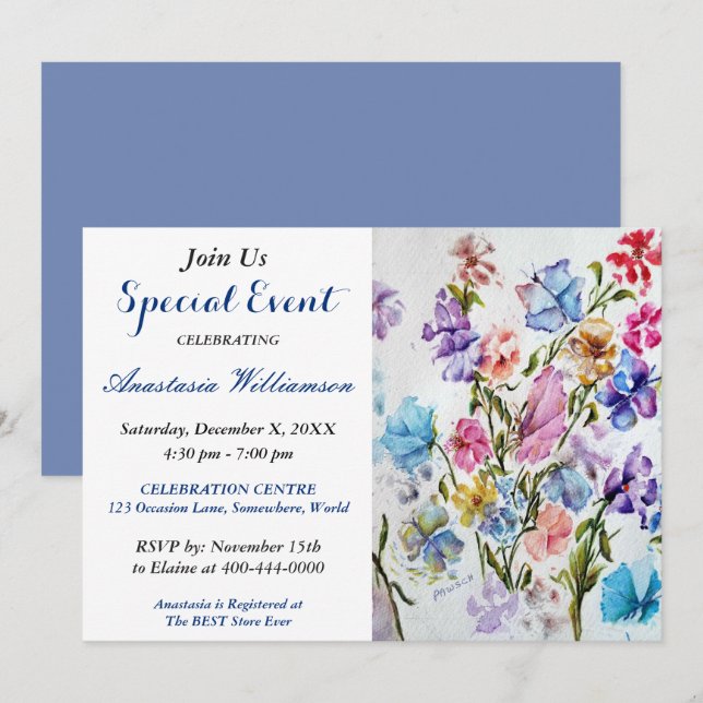 CONVITE PARA O EVENTOS DE BRUNCH (Frente/Verso)