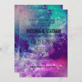 Convite para o Festa de Galáxia de Fumo Personaliz