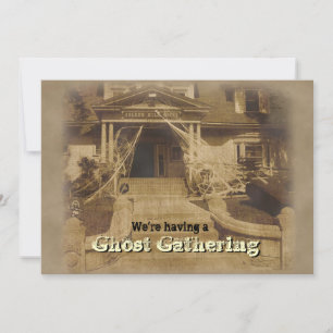 Convite para o Festa de Halloween da Casa Assombra