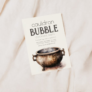 Convite para o Festa de Halloween do Bubble Cauldr