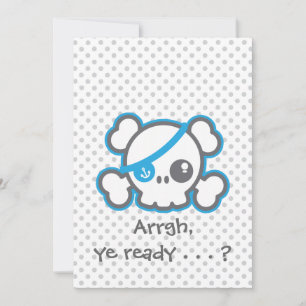 Convite para o Festa de Halloween do Skull Pirate 