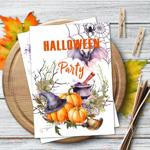 Convite para o Festa de Halloween Místico com Bomp