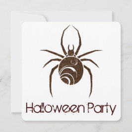 Convite para o festival Big Brown Spider Halloween