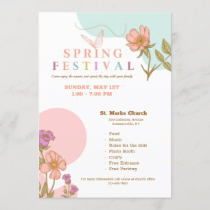Convite para o Festival da Primavera