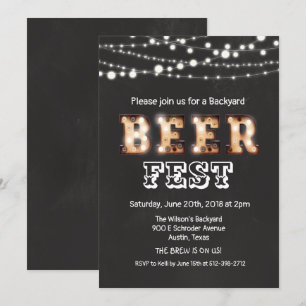 Convite para o Festival de Cerveja Beerfest