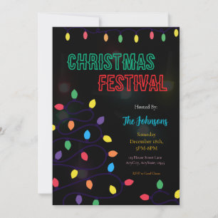 Convite para o Festival de Luzes de Natal