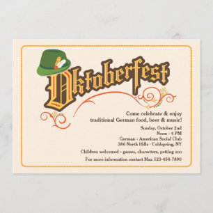 Convite para o Festival Oktoberfest
