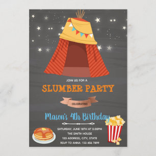 Convite para o garoto do pijama