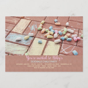 Convite para o giz Sidewalk