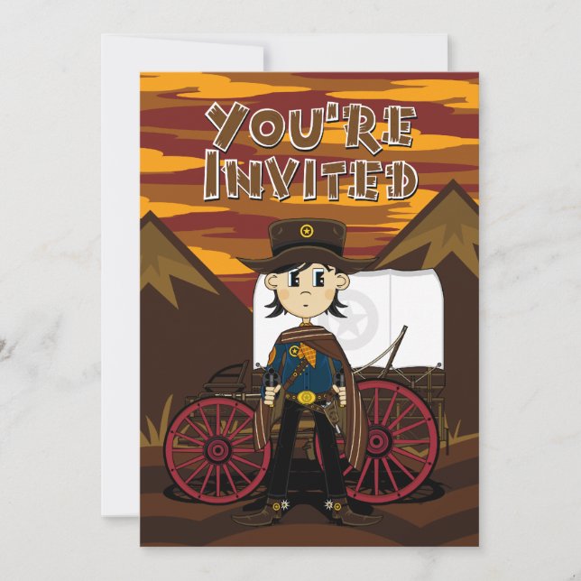 Convite para o Grupo Cowboy & Chuck Wagon (Frente)