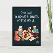 Convite para o Iftaar - Refeição em Família