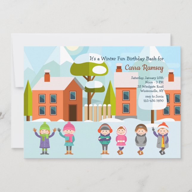 Convite para o Inverno Bash (Frente)