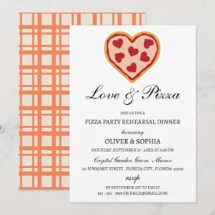 Convite para o Jantar de Ensaios Love & Pizza