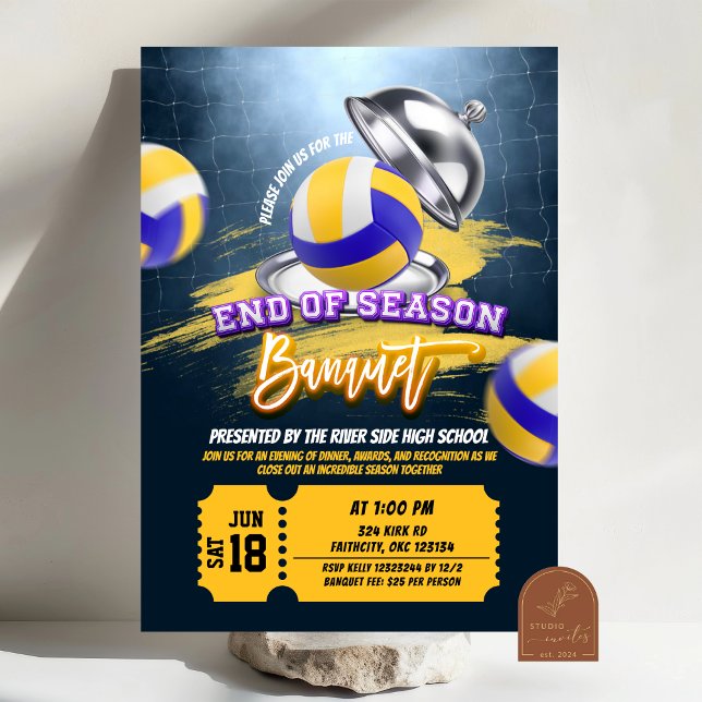 Convite para o Jantar de Final de Temporada de Vol (Criador carregado)